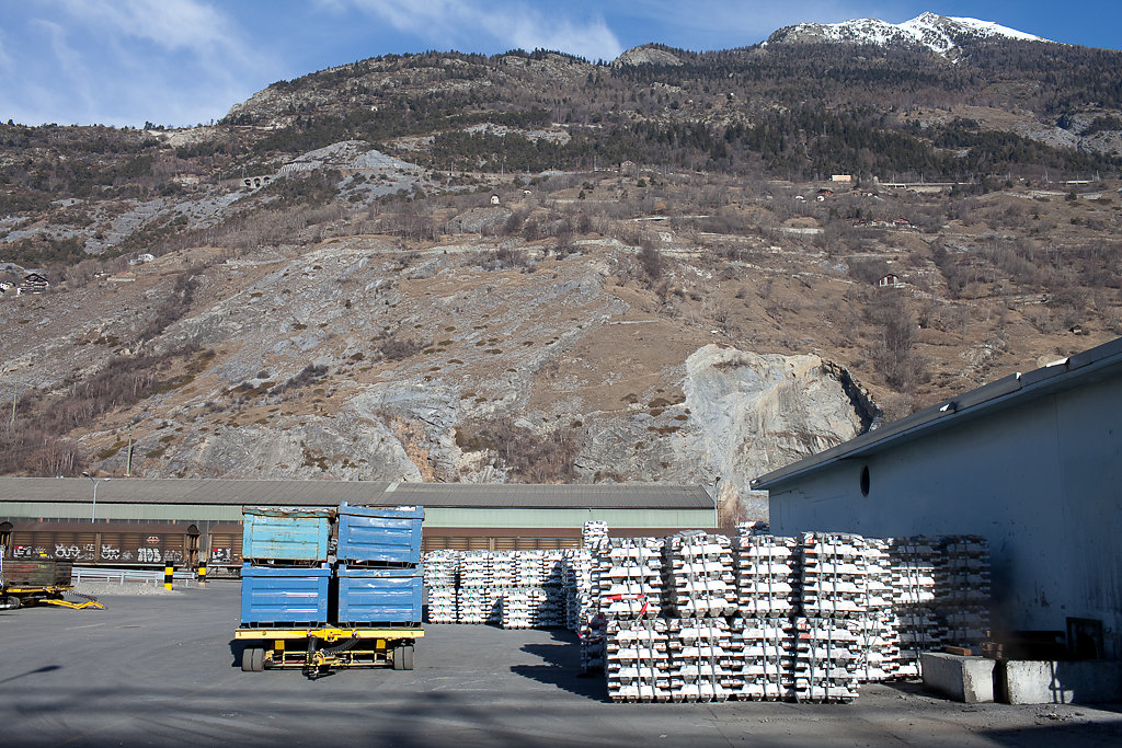 Alcan, Aluminiumgiesserei, Sierre, 2011